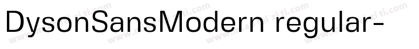DysonSansModern regular字体转换
